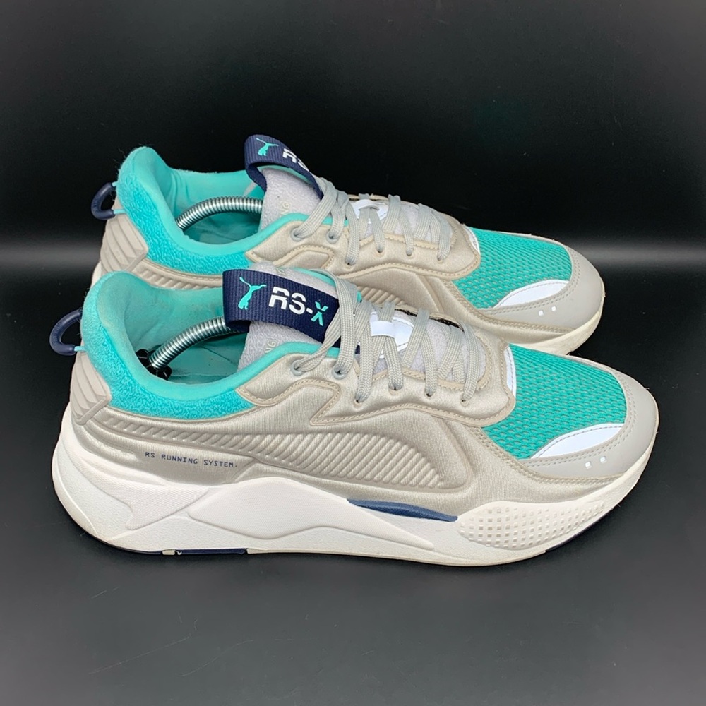 Puma RS-X Softcase Grey Teal Running Shoes 369819-04 Men’s Size 12